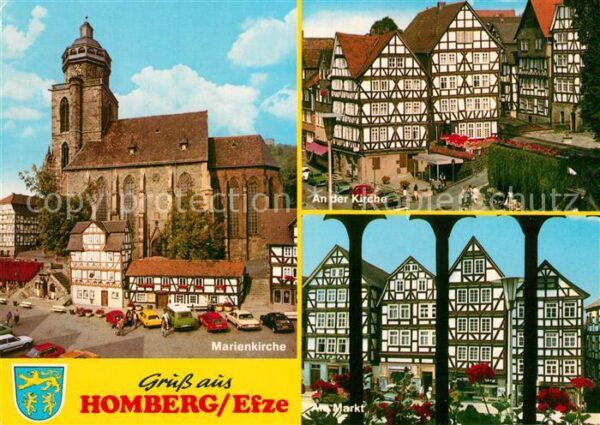 Homberg Efze Marienkirche Fachwerkhäuser Markt