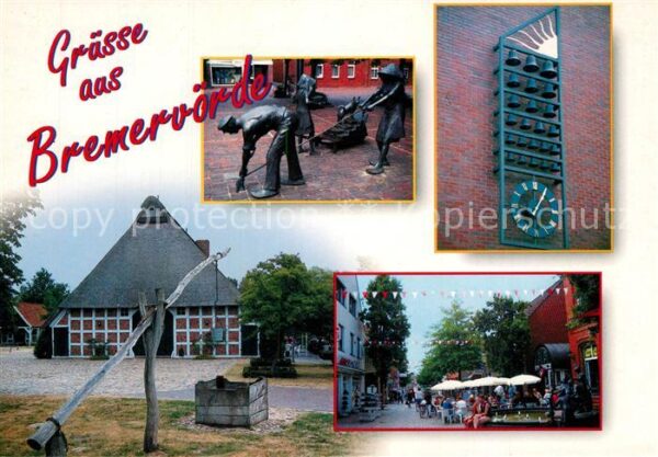 Bremervoerde Skulptur Ziehbrunnen Glockenspieluhr Fu