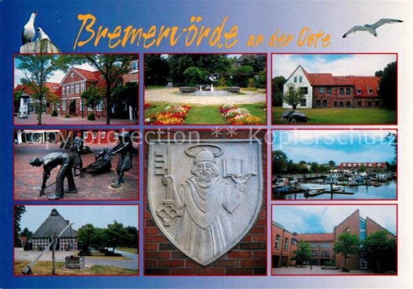 Bremervoerde Park Skulptur Hafenpartie Ziehbrunnen H