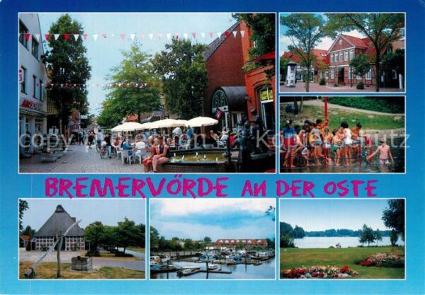 Bremervoerde Fussgängerzone Ziehbrunnen Hafenpartie