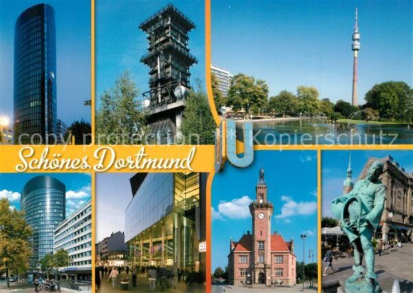 Dortmund Hochhaus Zeche Aussichtsturm Rathaus Br