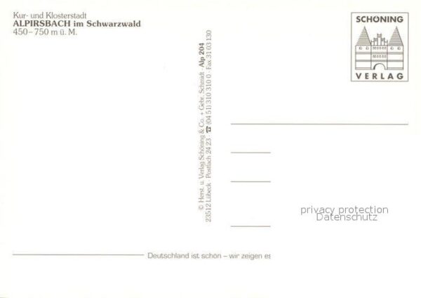 Alpirsbach Kloster Kirche Rathaus Stadtblick Fachw – Bild 2
