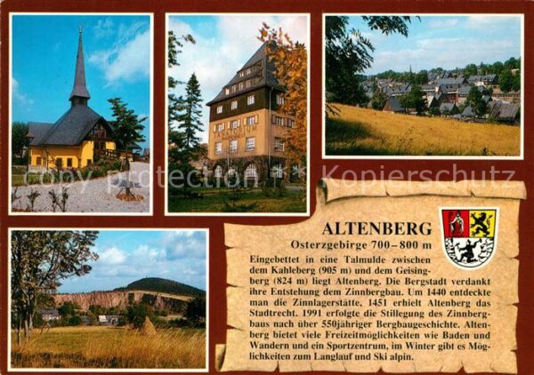 Altenberg Erzgebirge Kirche Kliniksanatorium Raupennest Stad