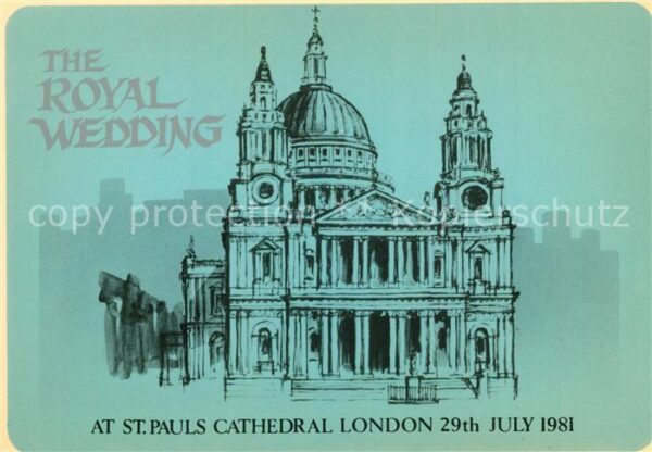 London St Pauls Cathedral Zeichnung