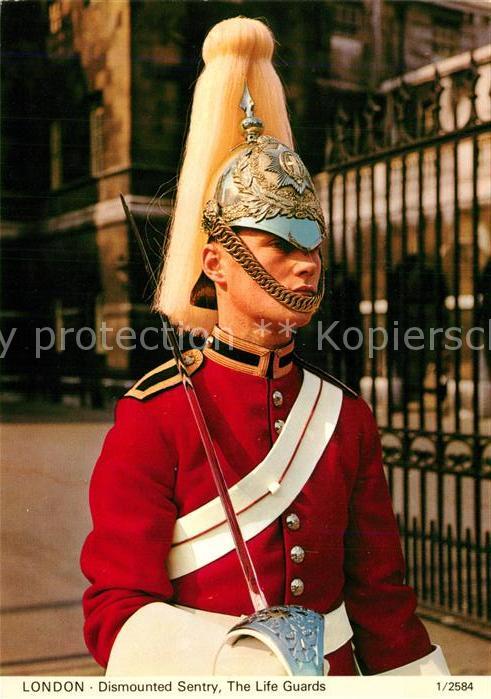 London Dismounted Sentries of Lifeguard Whiteh