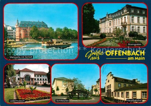 Offenbach Main Schloss Mainpartie Büsingpalais Ledermu