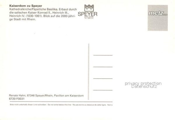 Speyer Rhein Kaiserdom Fliegeraufnahme – Bild 2