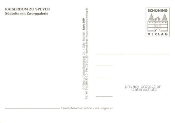 Speyer Rhein Kaiserdom mit Zwerggalerie – Bild 2