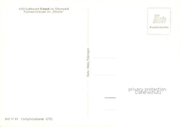 Erbach Odenwald Fachwerkhäuser im Städtel – Bild 2