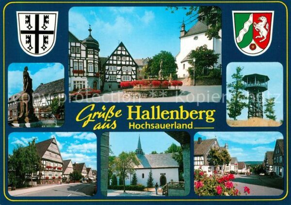 Hallenberg Fachwerkhäuser Kirche Aussichtsturm