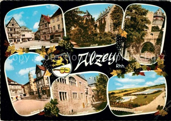 Alzey Rossmarkt Schloss Hellgasse Rathaus Sch