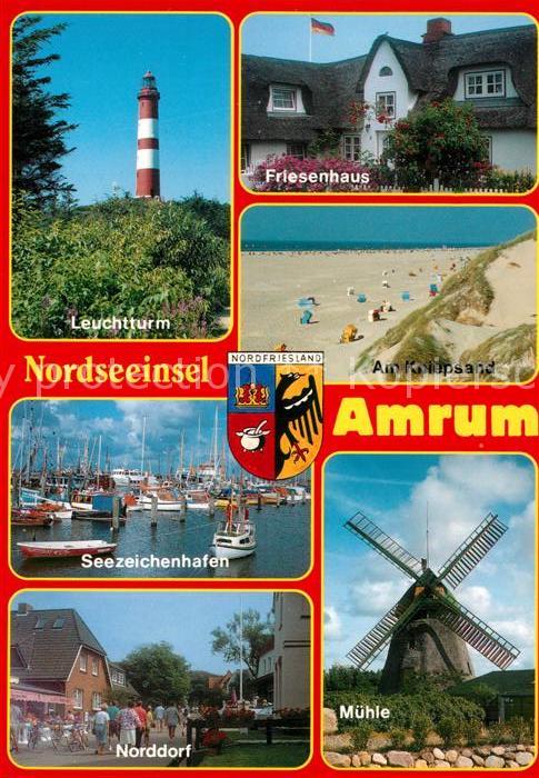 Amrum Leuchtturm Friesenhaus Seezeichenhafen