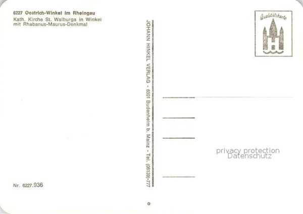 Oestrich-Winkel Kath Kirche St Walburga mit Rhabanus Ma – Bild 2
