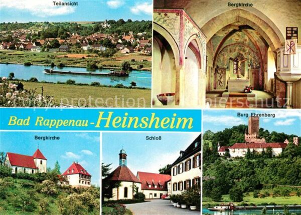 Heinsheim Baden Panorama Burg Ehrenberg Bergkirche Schl