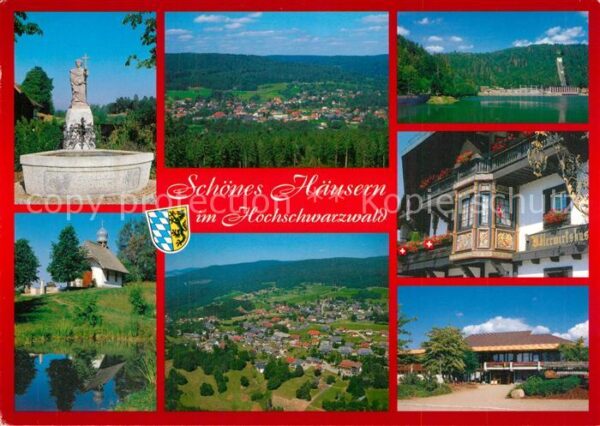 Haeusern Schwarzwald Brunnen Panorama Kapelle Fliegeraufnahm