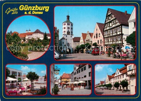 Guenzburg Schlosspark Marktplatz Stadttor Strasse