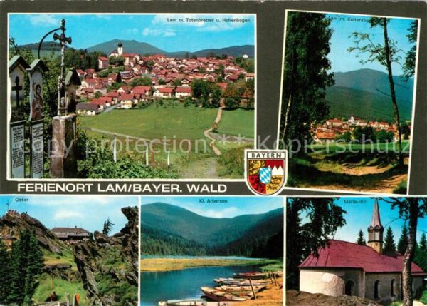 Lam Oberpfalz mit Totenbretter und Hohenbogen Osser K