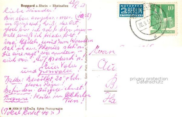 Boppard Rhein Rheinallee – Bild 2