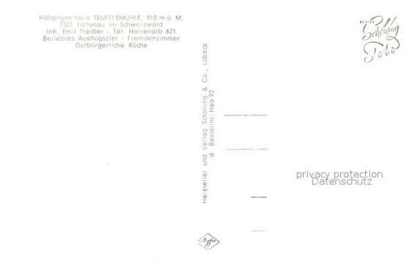 Loffenau Bad Herrenalb Höhengasthaus Teufelsmühle – Bild 2