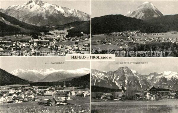 Seefeld Tirol Höhe Munde Zugspitze Hocheder Kalkkögel