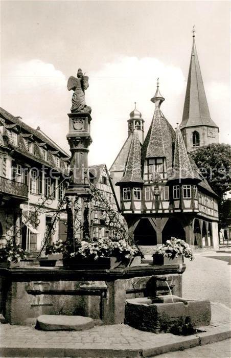 Michelstadt Rathaus Michelsbrunnen
