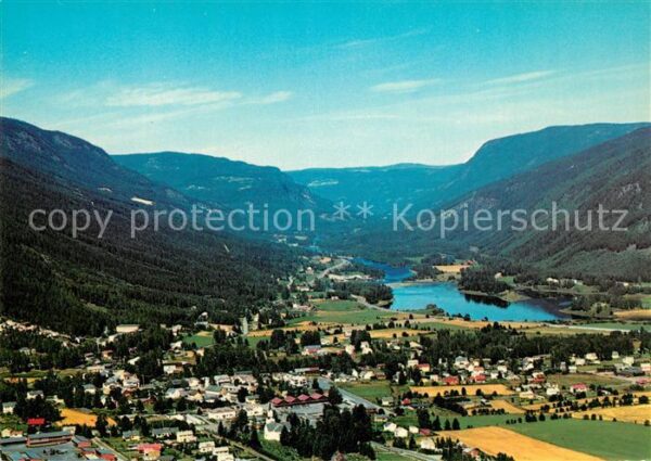 Nesbyen Hallingdal Fliegeraufnahme
