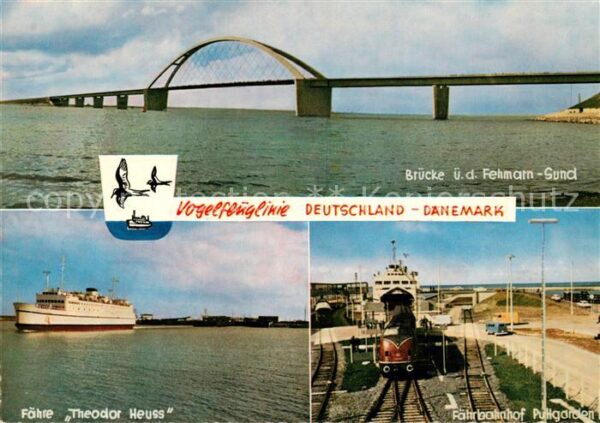 Puttgarden Fährbahnhof Brücke Fähre Theodor Heuss
