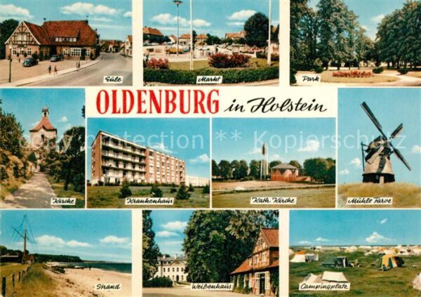 Oldenburg Holstein Mühle Farve Katholische Kirche Weissenh