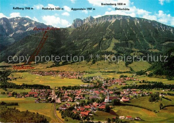 Pfronten Fliegeraufnahme Hochalpe Rossberg Breit