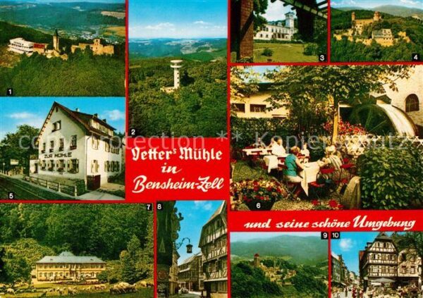 Zell Bensheim Vetters Mühle Burg Frankenstein Schloss