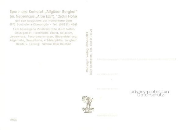 Sonthofen Oberallgaeu Allgäuer Berghof Krottenspitzen Trettac – Bild 2