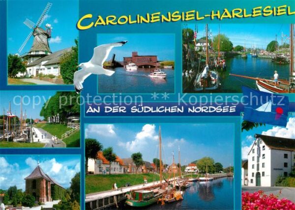 Carolinensiel-Harlesiel Ostfriesland Windmühle Hafen