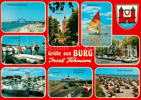 Burg Fehmarn Markt KIrche Fährbahnhof Puttgarden