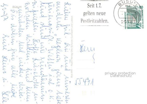 Buesum Nordseebad Leuchtturm St. Clemens-Kirche Rathaus – Bild 2