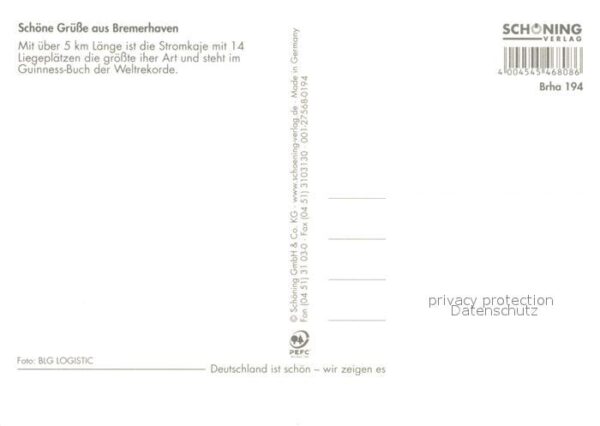 Bremerhaven Fliegeraufnahme Stromkaje – Bild 2
