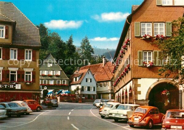 Alpirsbach Marktplatz Rathaus