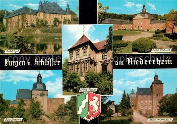 Korschenbroich Schloss Dyck Burg Liedberg Schloss Myll