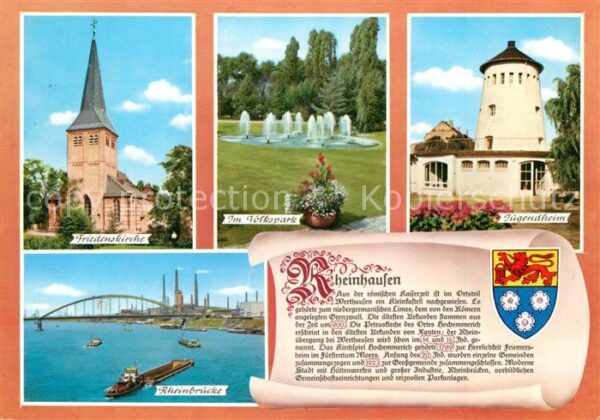 Rheinhausen Duisburg Jugendheim Friedenskirche Rheinbrücke