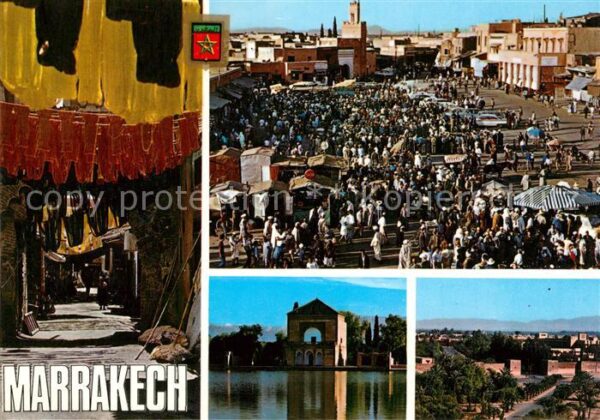 Marrakech Marrakesch Tintoreros Plaza Djemaa El Fna