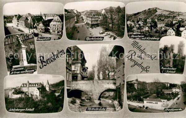 Bensheim Bergstrasse Hauptstrasse Marktplatz Schönberger Sch