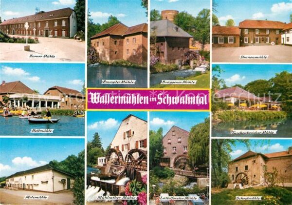Schwalmtal Niederrhein Wassermühlen Borner Mühle Holtmühle Pan