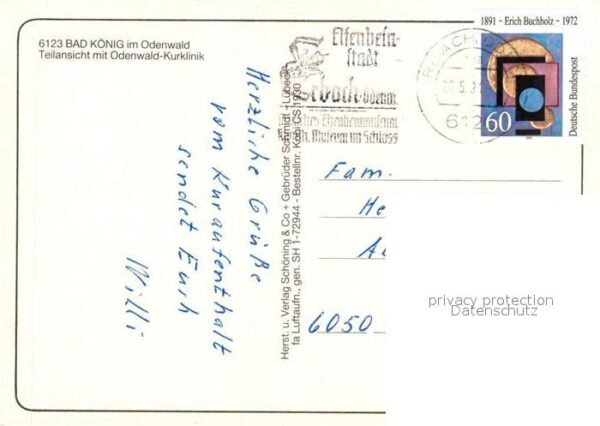 Bad Koenig Odenwald Odenwald-Kurklinik Fliegeraufnahme – Bild 2