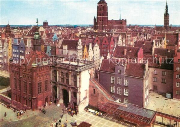 Gdansk Dwor Bractwa Jerzego i Zlota Brama