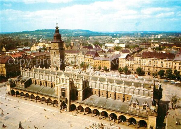 Krakow Krakau Rynek Glowny Sukiennice Wieza Ratuszowa