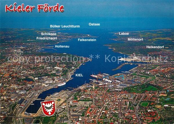 Kiel Kieler Förde Fliegeraufnahme
