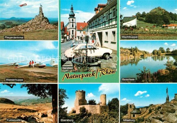 Gersfeld Rhoen Milseburg Ebersburg Fuldaquelle Basalts