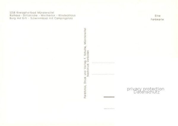 Bad Muenstereifel Rathaus Stiftskirche Windeckhaus Schwim – Bild 2
