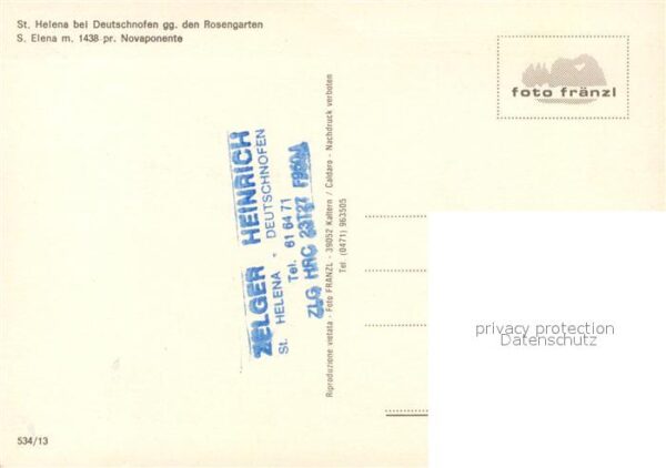 Deutschnofen Nova Ponente St. Helena Kirche Rosengarten S. Elena – Bild 2