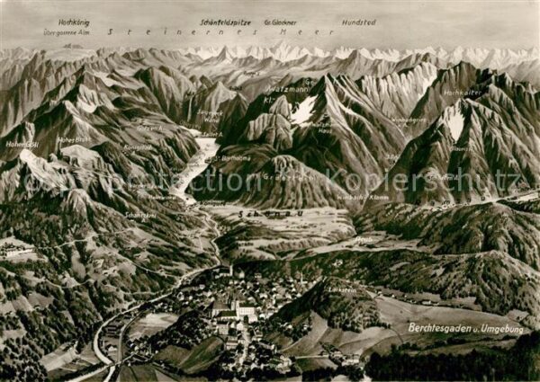 Berchtesgaden Panoramakarte