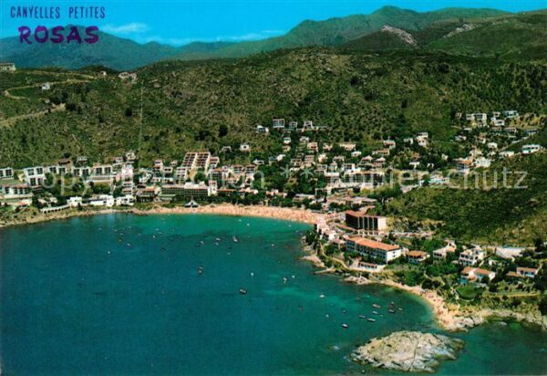 Rosas Costa Brava Cataluna Vista Aerea Canyelles Petites